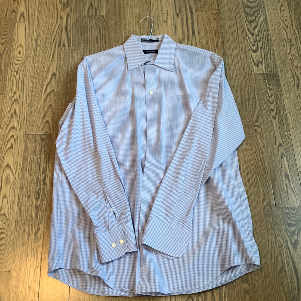 Nautica blue/purple color button down